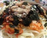 簡単ランチ ヘルシー納豆キムチうどん作り方2写真