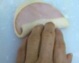HBの生地でハムマヨパン作り方2写真