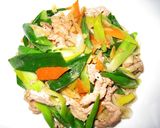 豚肉とねぎの塩炒め作り方3写真