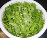 水菜と豚のポン酢和え作り方1写真