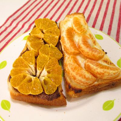 みかんで出来る♪オレンジチョコトースト by Marrietty 【クックパッド
