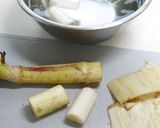 春の香り*ウドとイカの酢味噌和え作り方1写真