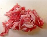 豚肉と白ネギ丼作り方1写真