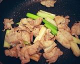 豚肉と白ネギ丼作り方4写真