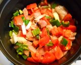 鶏ムネ肉とトマトとピーマンのキャセロール作り方2写真