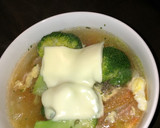 セロリとハムの洋風かき玉スープ作り方5写真
