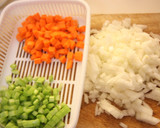 ごぼうとひき肉の＊野菜たっぷりスープ作り方1写真