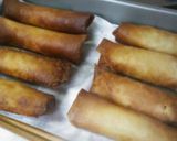 簡単！キャベツとハムとチーズの春巻き作り方4写真
