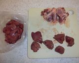 鳥レバー・ごぼう・オリーブのコンフィ作り方1写真