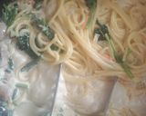 スモークサーモンのチーズクリームパスタ作り方6写真