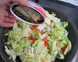 いわしの缶詰と野菜蒸し作り方3写真