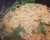 貝柱と春菊のパスタ作り方4写真