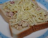 ひよこ豆とベーコンチーズのトースト作り方3写真