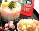 ひな祭りに花ちらし　わんこと一緒に！作り方10写真
