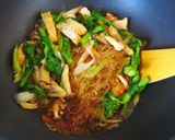 菜の花と厚揚げのチャプチェ風作り方6写真