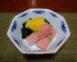 蟹蒲鉾の奉書巻と蛇腹胡瓜の黄身酢がけ作り方11写真