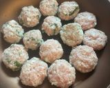 豚ひき肉で作るつくね風ハンバーグ作り方5写真