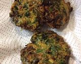 ほうれん草と玉ねぎのかき揚げ／フリッター作り方8写真