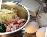 HMで簡単朝食！お惣菜パン作り方1写真