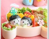 ひな祭りキャラ弁*ひな稲荷寿司作り方6写真