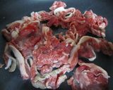 牛肉とれんこんのきんぴら作り方3写真