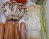 ウインナーとしめじと人参の炊き込みご飯作り方1写真