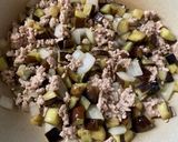 ナスとひき肉のとろとろ丼作り方4写真