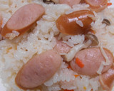 ウインナーとしめじと人参の炊き込みご飯作り方10写真