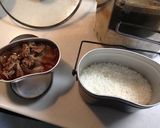 ハンゴーコンロとすき焼きのタレで簡単牛丼作り方9写真