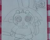 キャラ弁　おじゃる丸作り方1写真