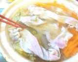 おろし生姜で食べる★ひらひら野菜鍋作り方3写真