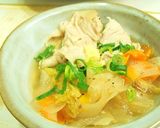 おろし生姜で食べる★ひらひら野菜鍋作り方5写真