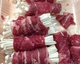 ご飯が進む！えのきの牛肉巻☆味噌だれ作り方1写真