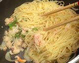 カニ缶を使ったさっぱりスパゲッティ作り方4写真