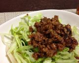 レタスのぴり辛肉味噌包み作り方5写真