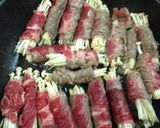 ご飯が進む！えのきの牛肉巻☆味噌だれ作り方3写真