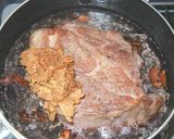 豚肩バラかたまり肉の味噌ワイン煮作り方4写真