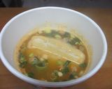 すぐ完成!春雨スープおこげ風お餅入り作り方3写真