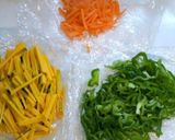 緑黄色野菜で☆カレーきんぴら作り方1写真
