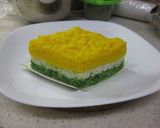 ひな祭りにどうぞ☆菱餅風錦玉子作り方14写真