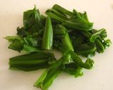旬の味♪オオタニワタリの炒め物♪作り方1写真