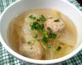 鶏団子と白菜のヘルシースープ ♡作り方8写真