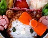くまキティちゃんお弁当作り方7写真