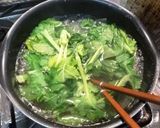 菜の花と油揚げの味噌スパゲッティー作り方4写真