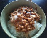 ずぼら飯。【おかか＆納豆飯】作り方3写真