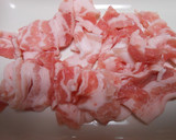 白菜の漬物と豚ばら肉の炒め物作り方4写真