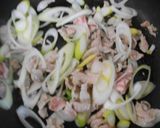 白菜の漬物と豚ばら肉の炒め物作り方5写真