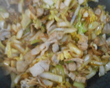 白菜の漬物と豚ばら肉の炒め物作り方7写真