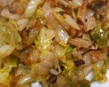 白菜の漬物と豚ばら肉の炒め物作り方8写真
