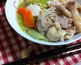 鶏肉のしょっつる鍋作り方3写真